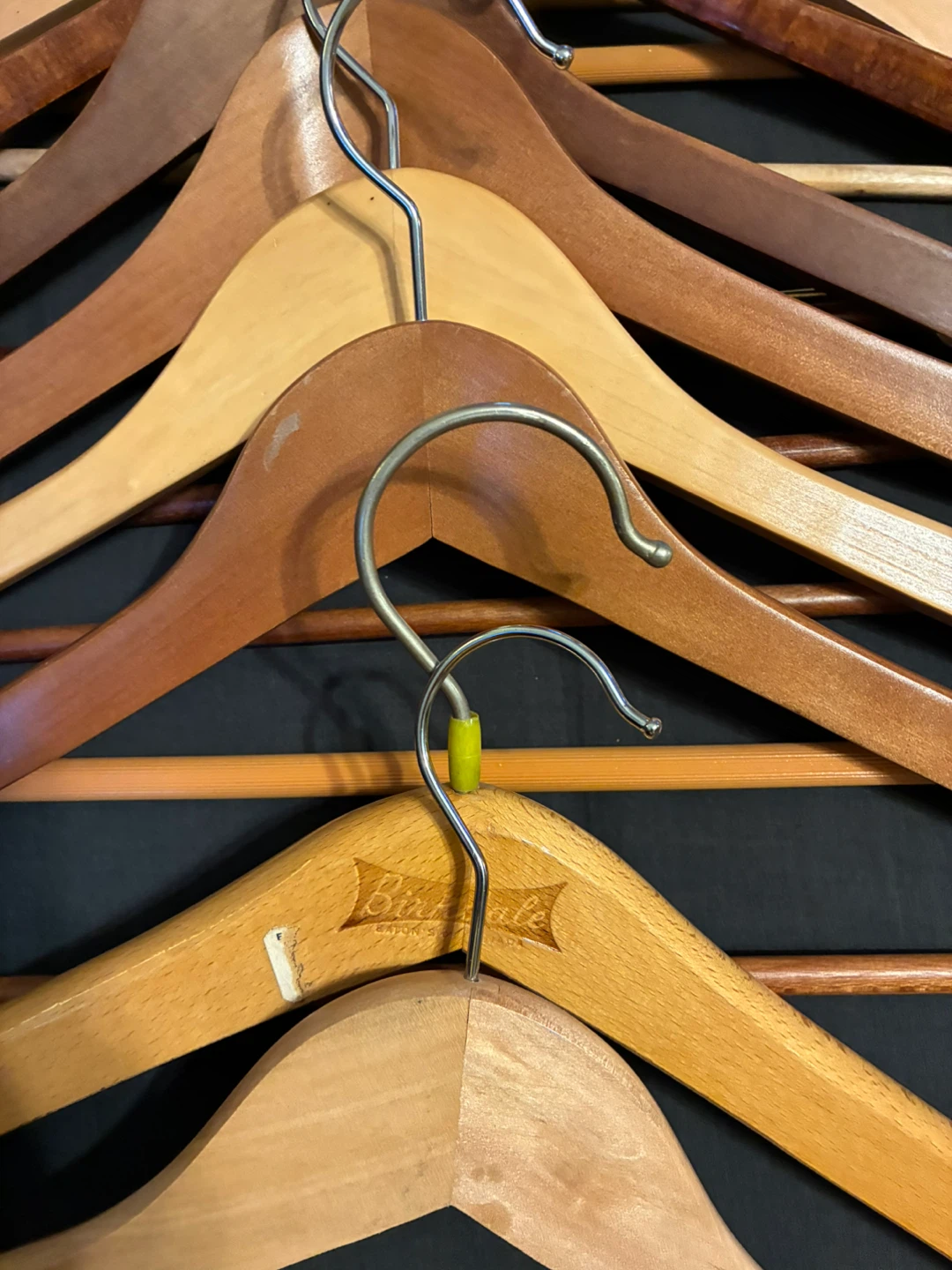 $6  for 12 wooden hangers Donlands O'Connor - photo 2