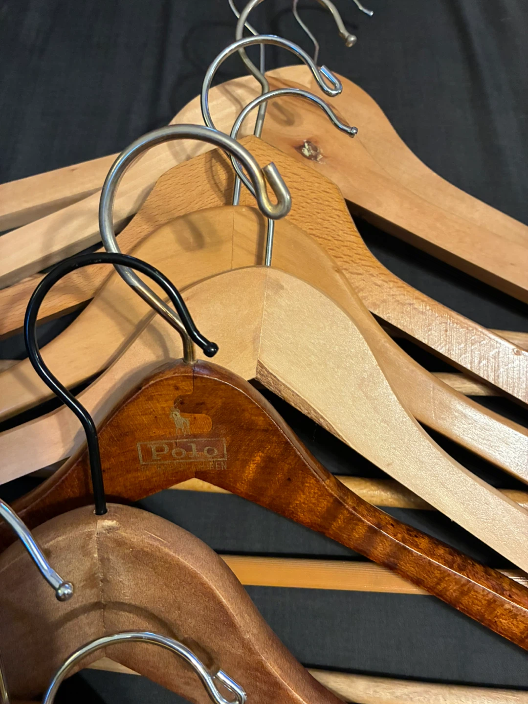 $6  for 12 wooden hangers Donlands O'Connor - photo 3