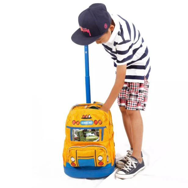 NEW! J World School Bus Rolling Backpack - photo 2