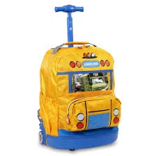 NEW! J World School Bus Rolling Backpack - photo 4