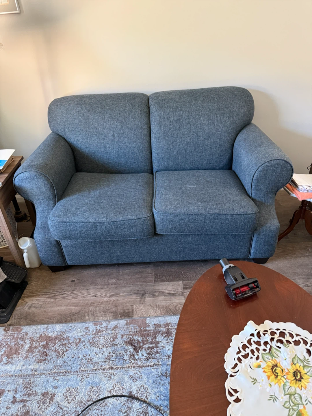 Blue Two-Seater Couch