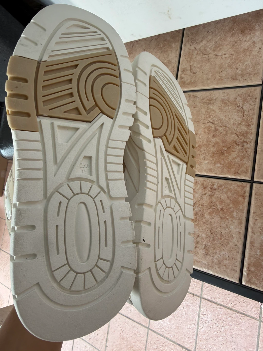Beige and White Fashion Sneakers - photo 5