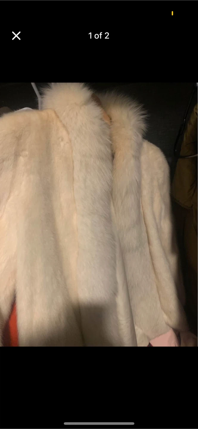 Papillon Furs Designers Ltd. Cream Fur Coat