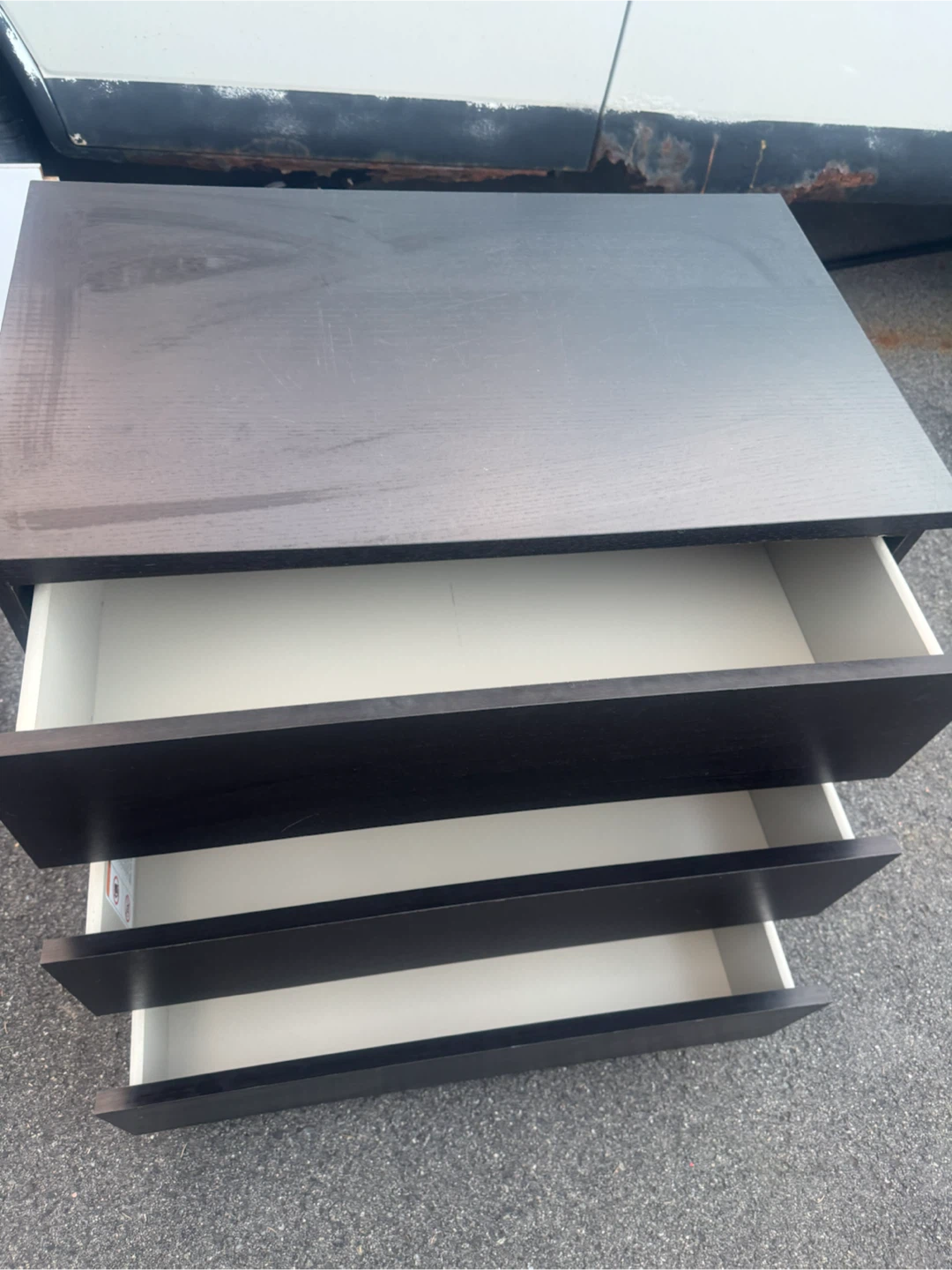 IKEA Malm 3-Drawer Chest - Black-Brown - photo 5