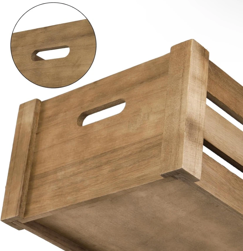 New Set of 3 Wood Nesting Crates - photo 5