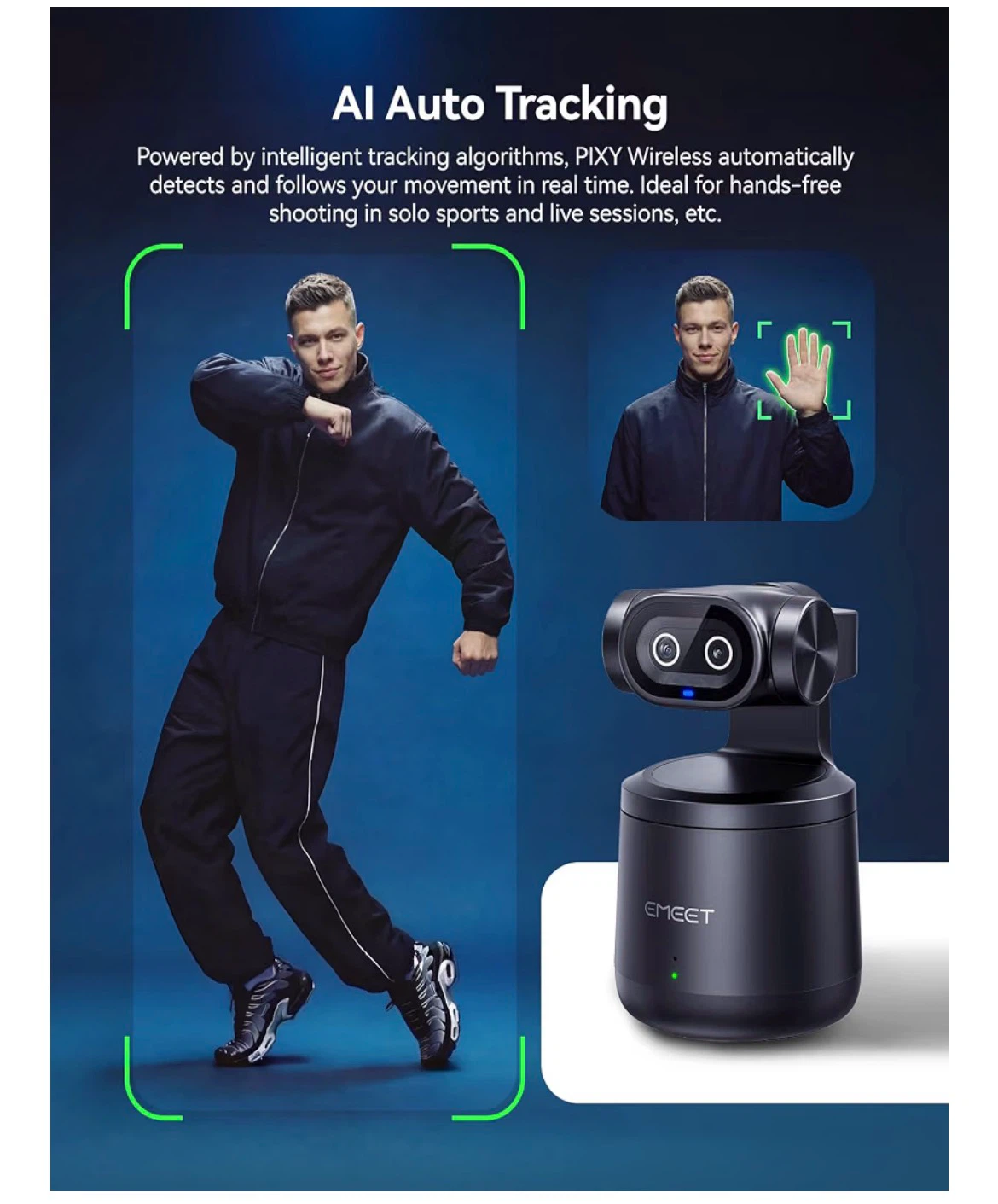 EMEET PIXY Wireless Auto Tracking Camera - photo 4