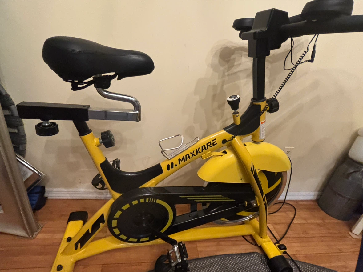 MAXKARE Yellow Spin Bike - photo 2