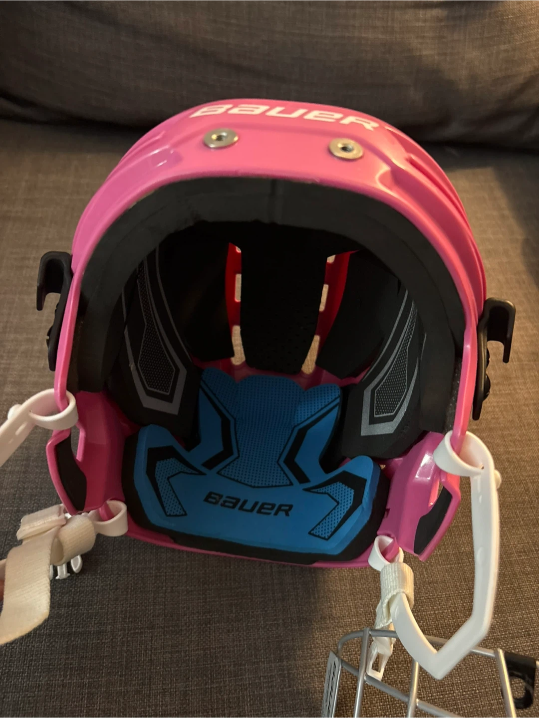 Pink Bauer Hockey Helmet with Cage - photo 3