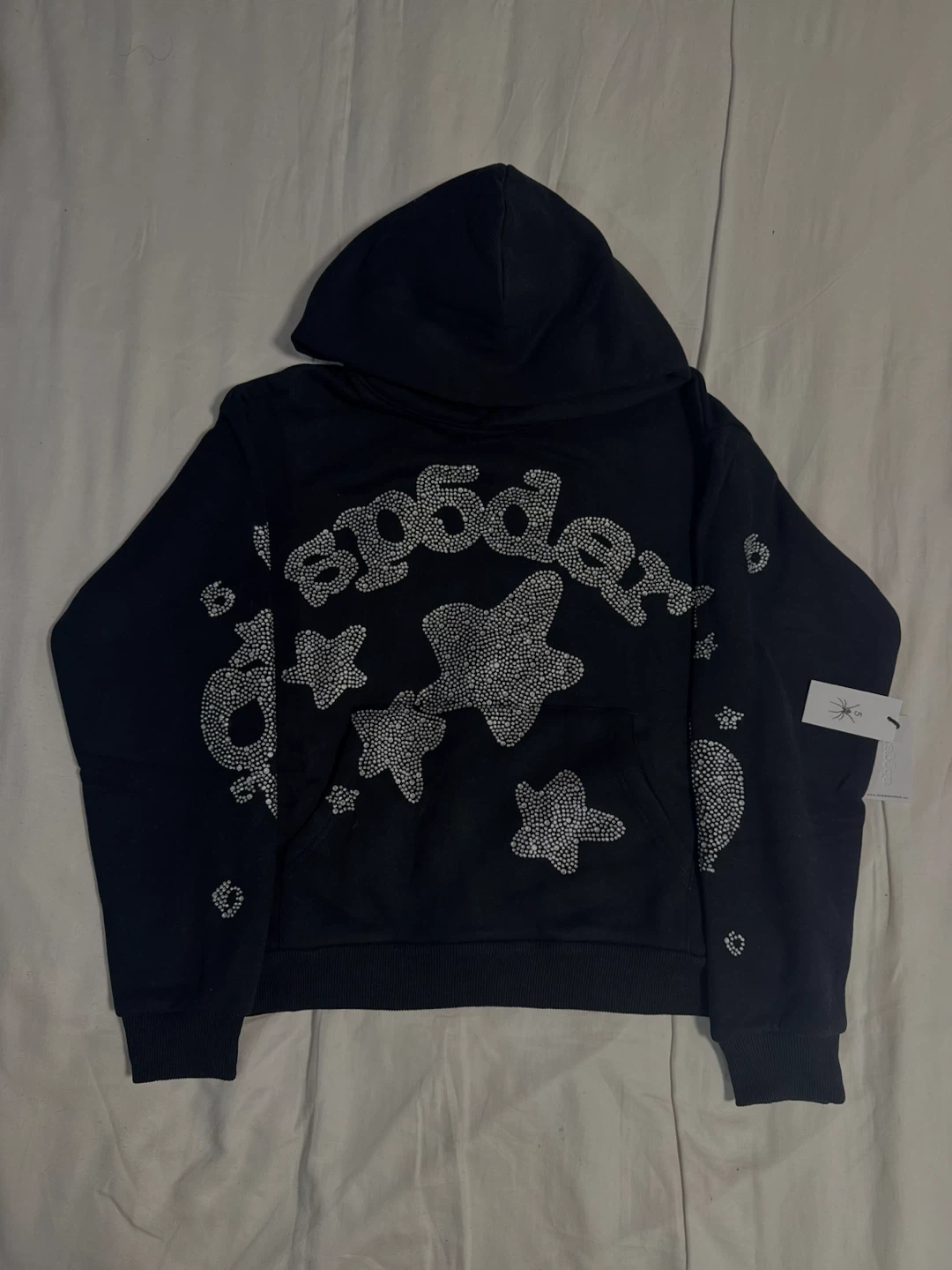 Sp5der Rhinestone Beluga Hoodie
