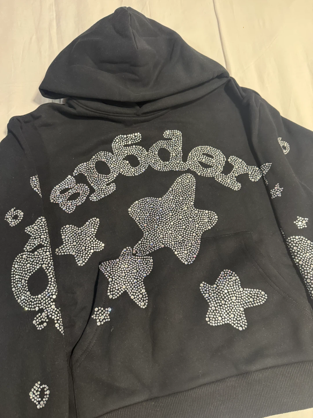 Sp5der Rhinestone Beluga Hoodie - photo 2