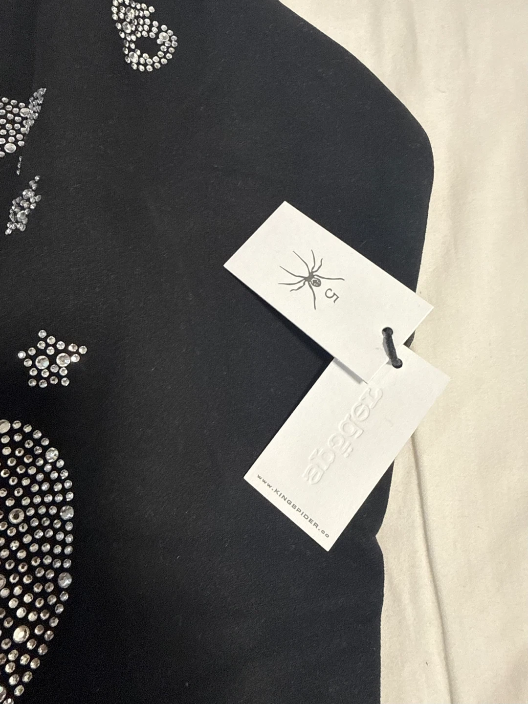 Sp5der Rhinestone Beluga Hoodie - photo 4