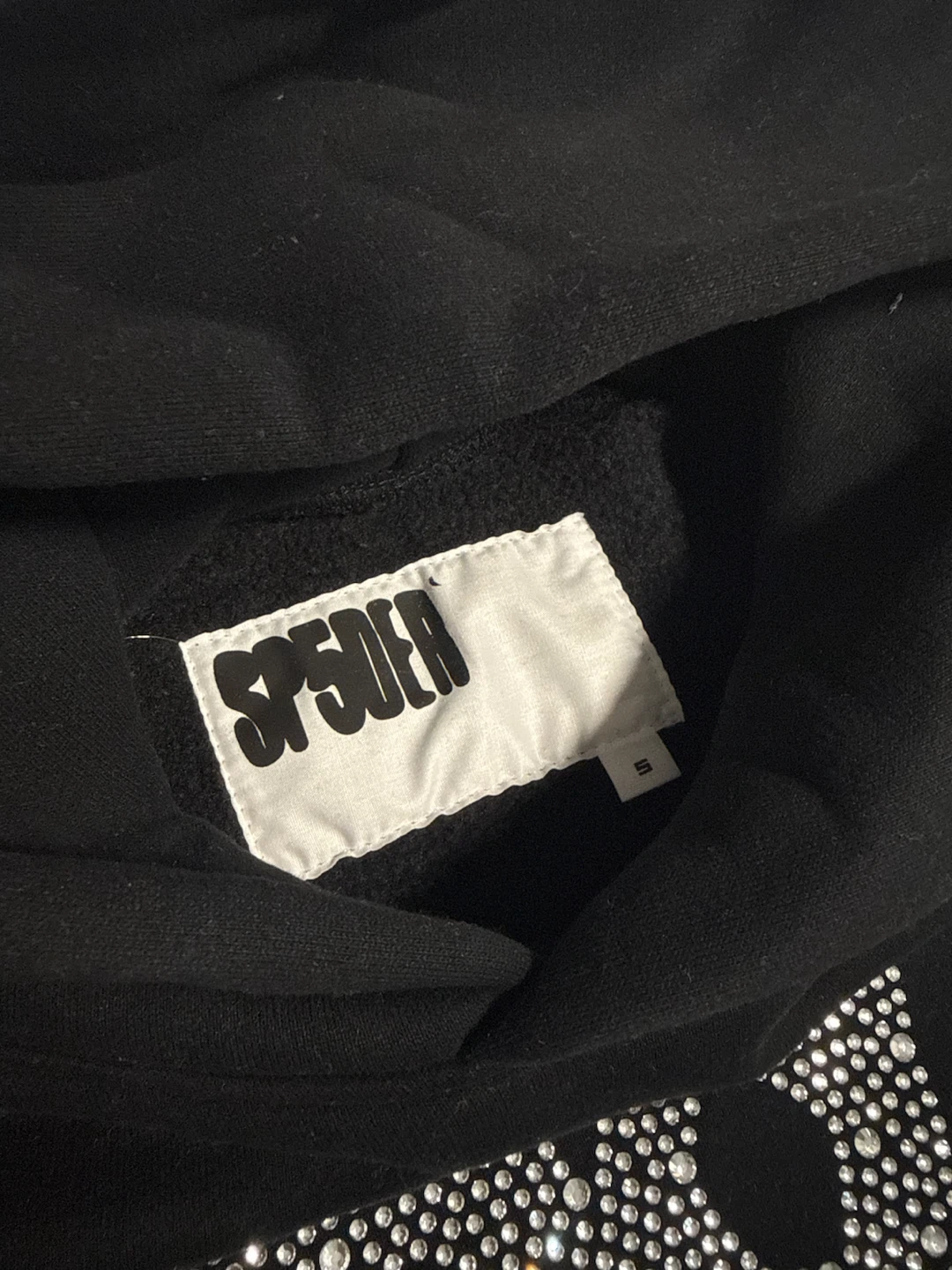 Sp5der Rhinestone Beluga Hoodie - photo 5