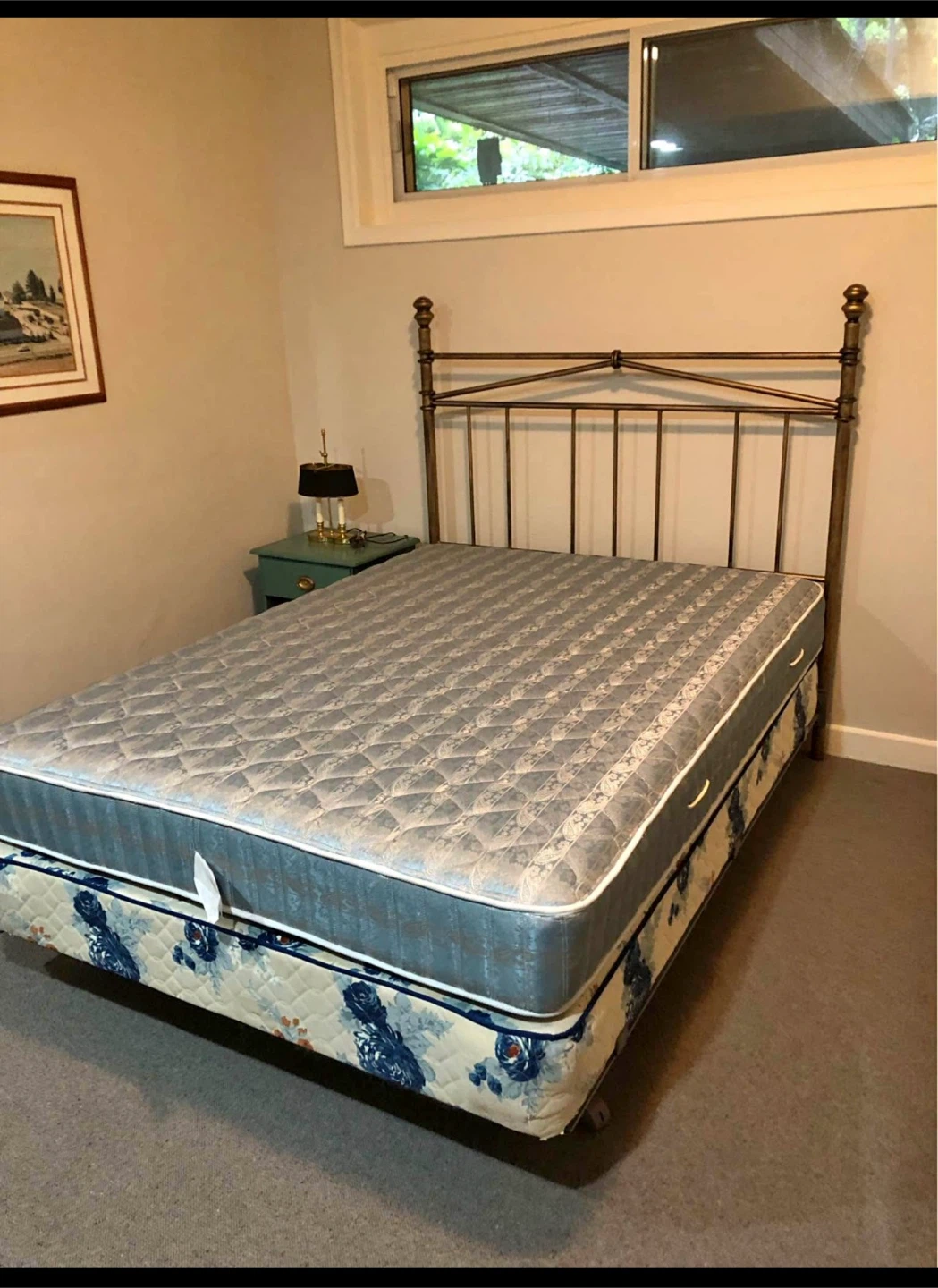 Bed frame and mattress