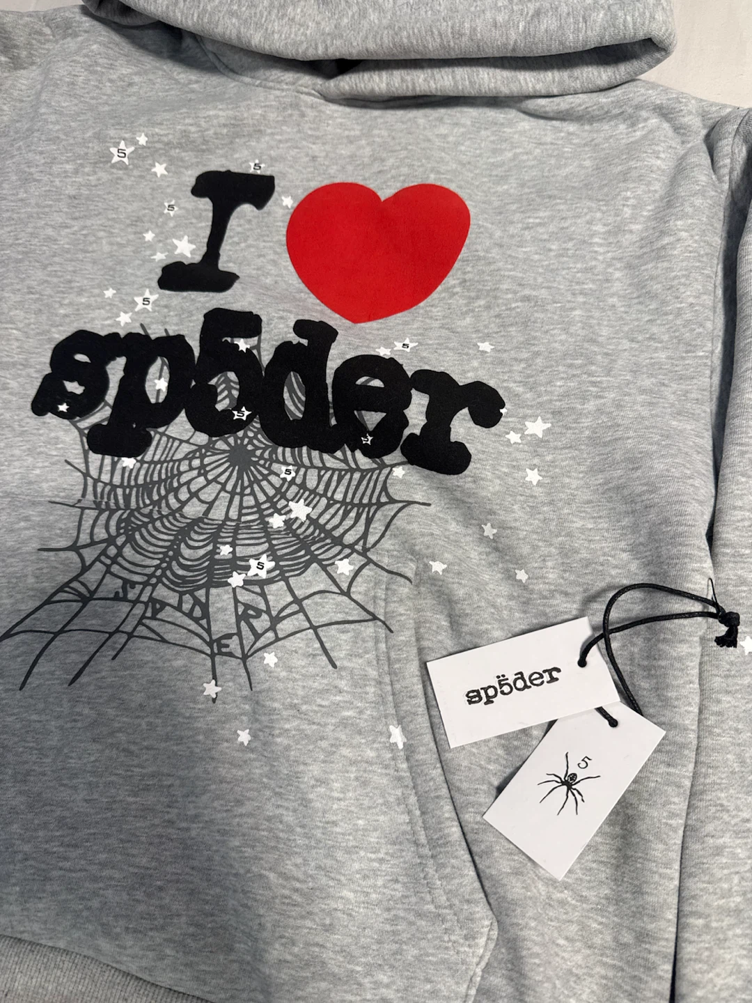 Sp5der Heather Grey Souvenir Hoodie - photo 2
