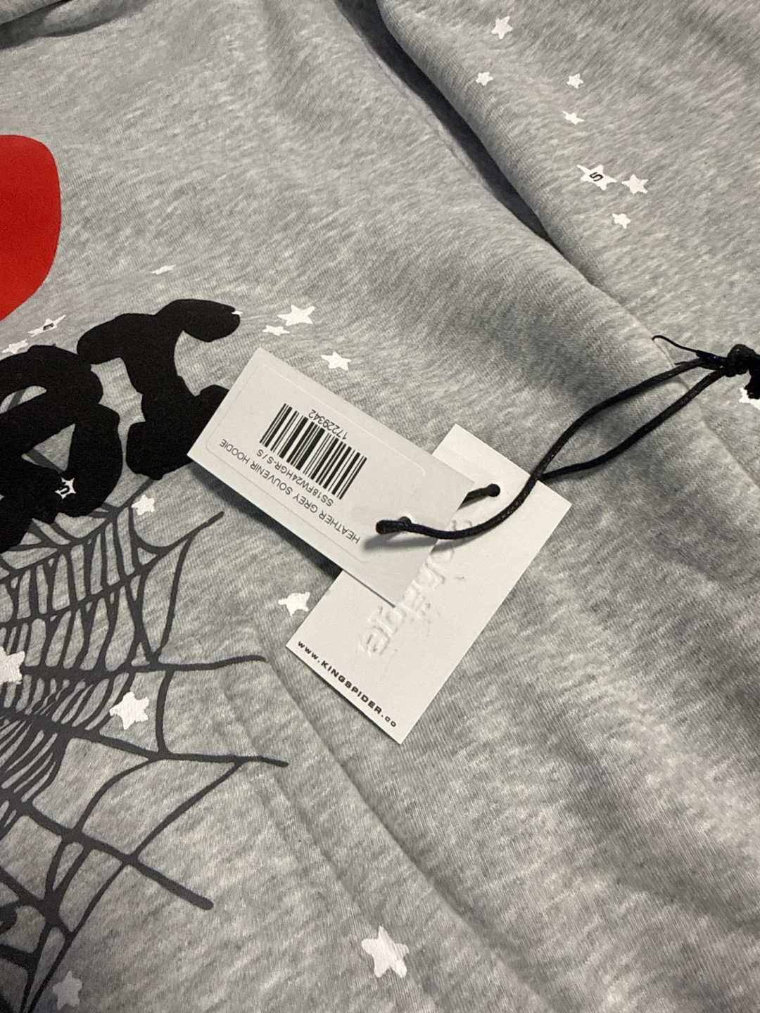 Sp5der Heather Grey Souvenir Hoodie - photo 4