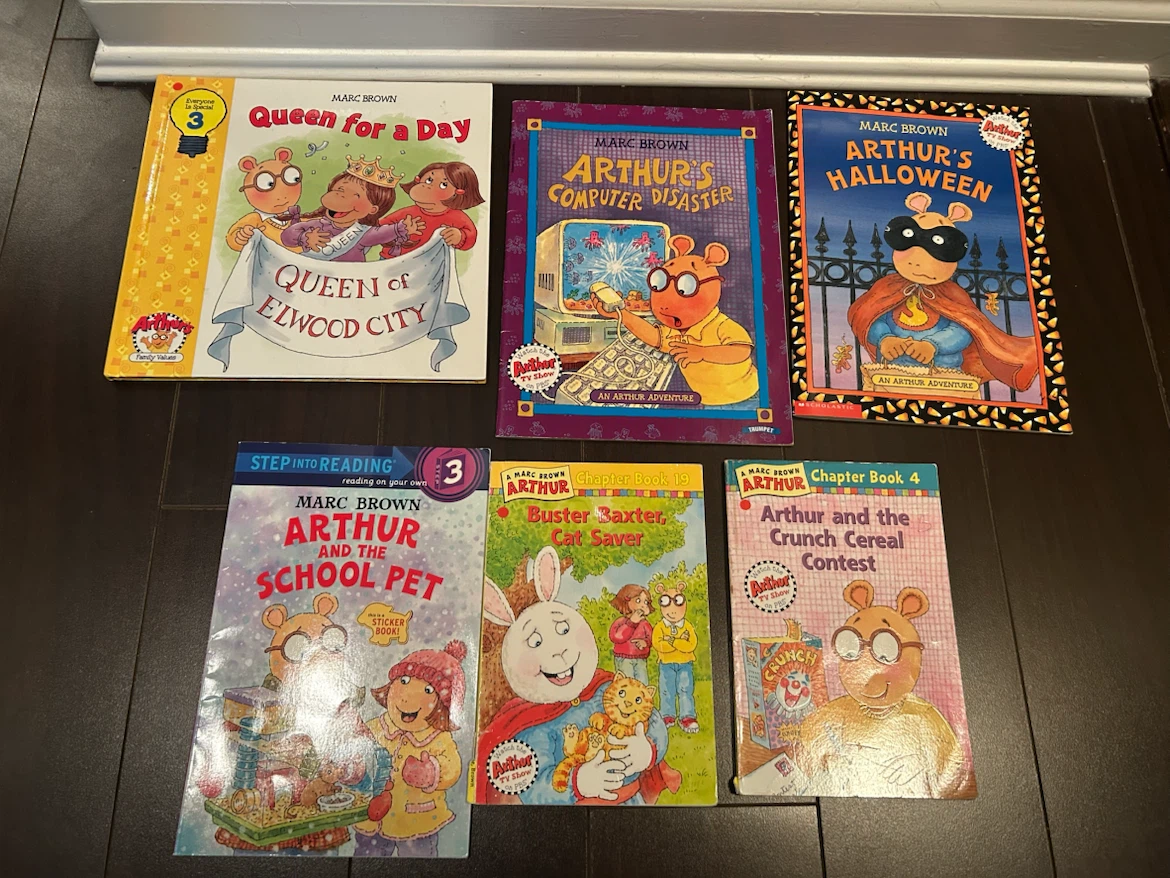 Set of 6 Marc Brown Arthur Children's Books