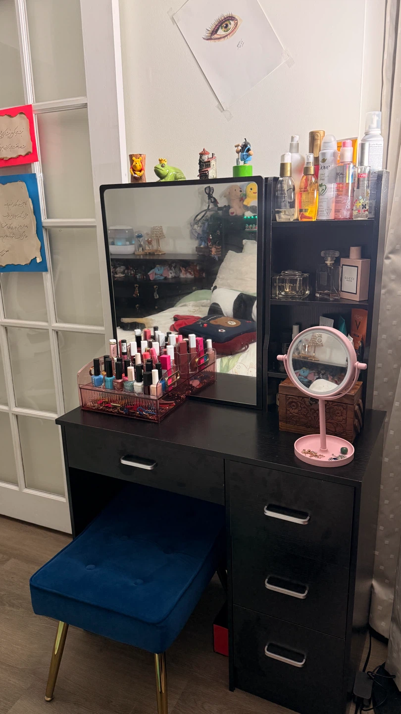 Vanity Table with Mirror - photo 2
