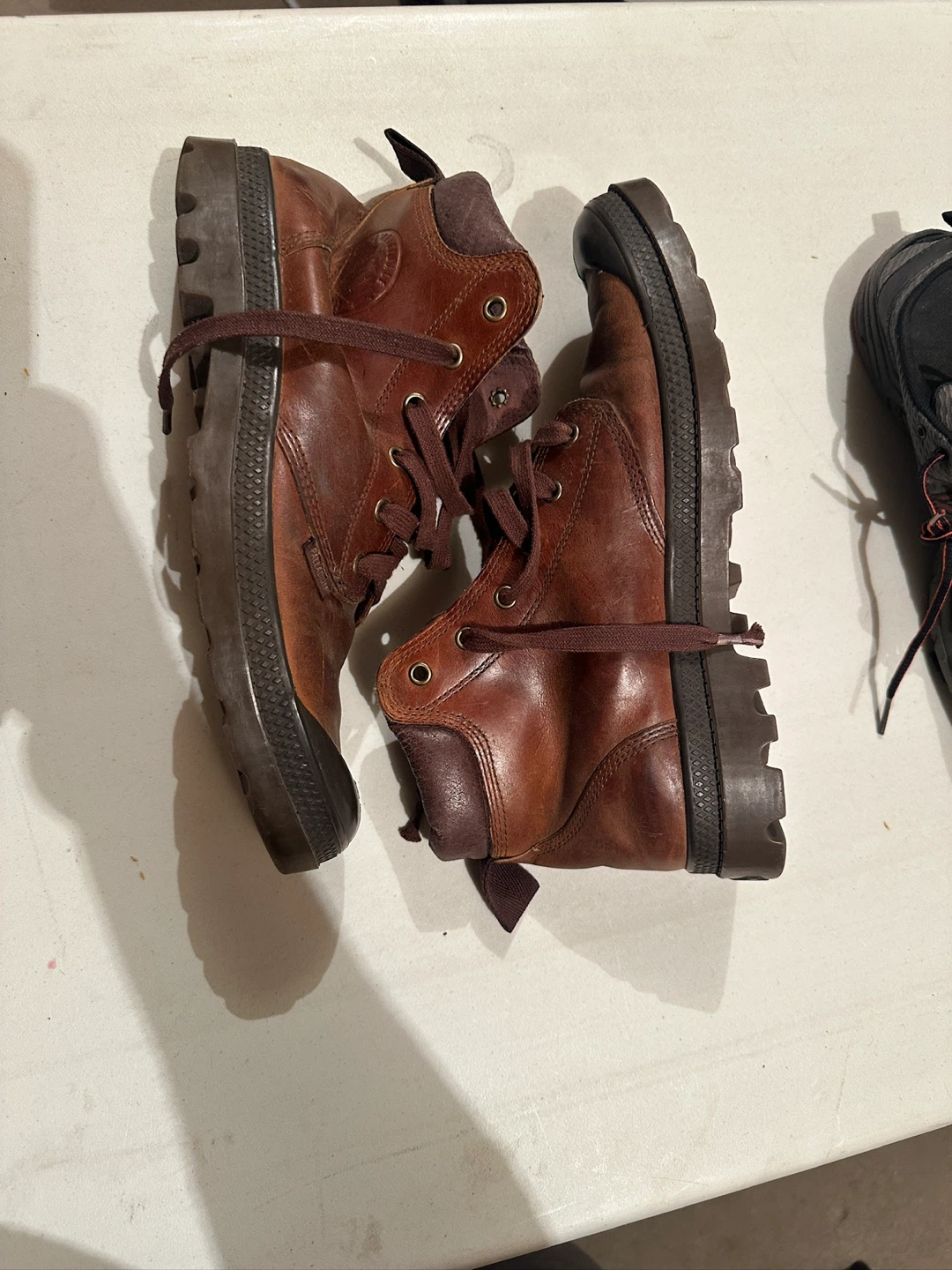 Palladium Brown Leather Boots