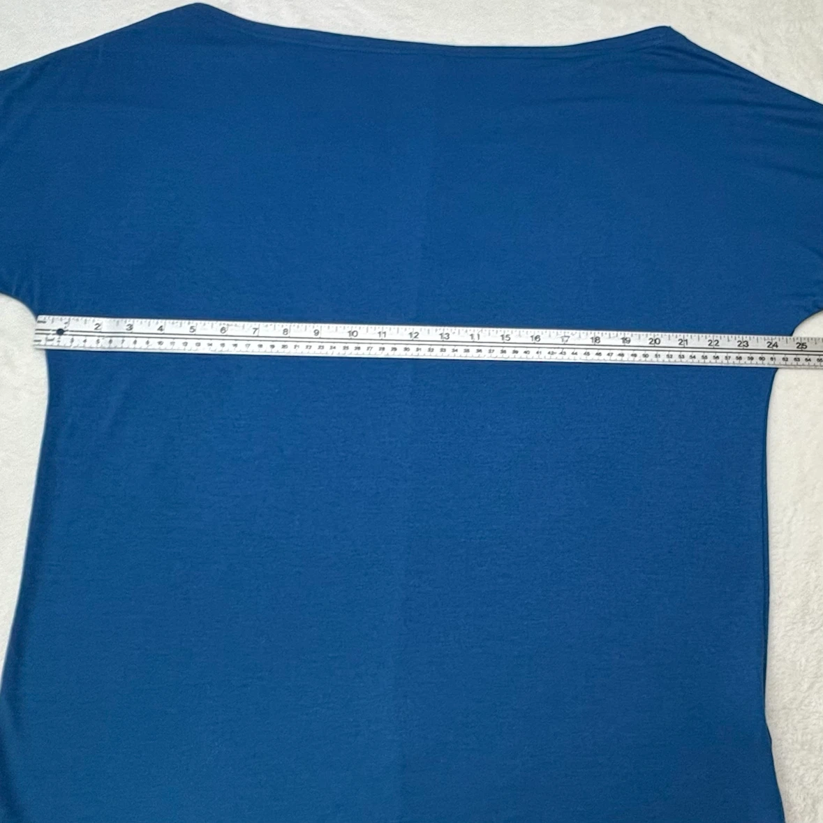 Enroyal Blue Dolman Sleeve Boat Neck Cowl Top Extra Large Blouse - photo 4