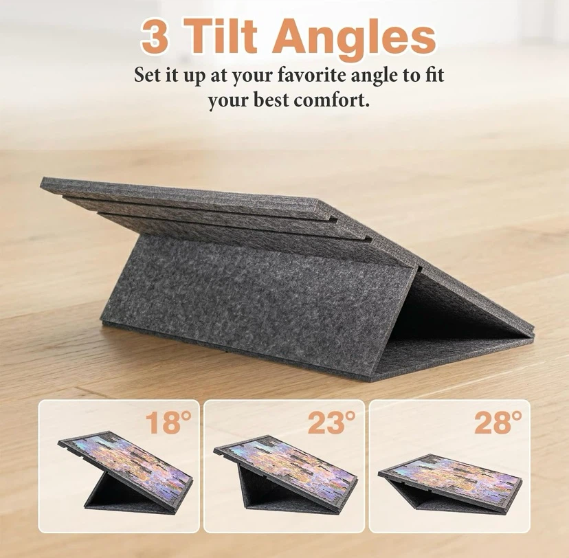New Felt Tilting Jigsaw Puzzle Board with 2-in-1 Stand and Cover - photo 3