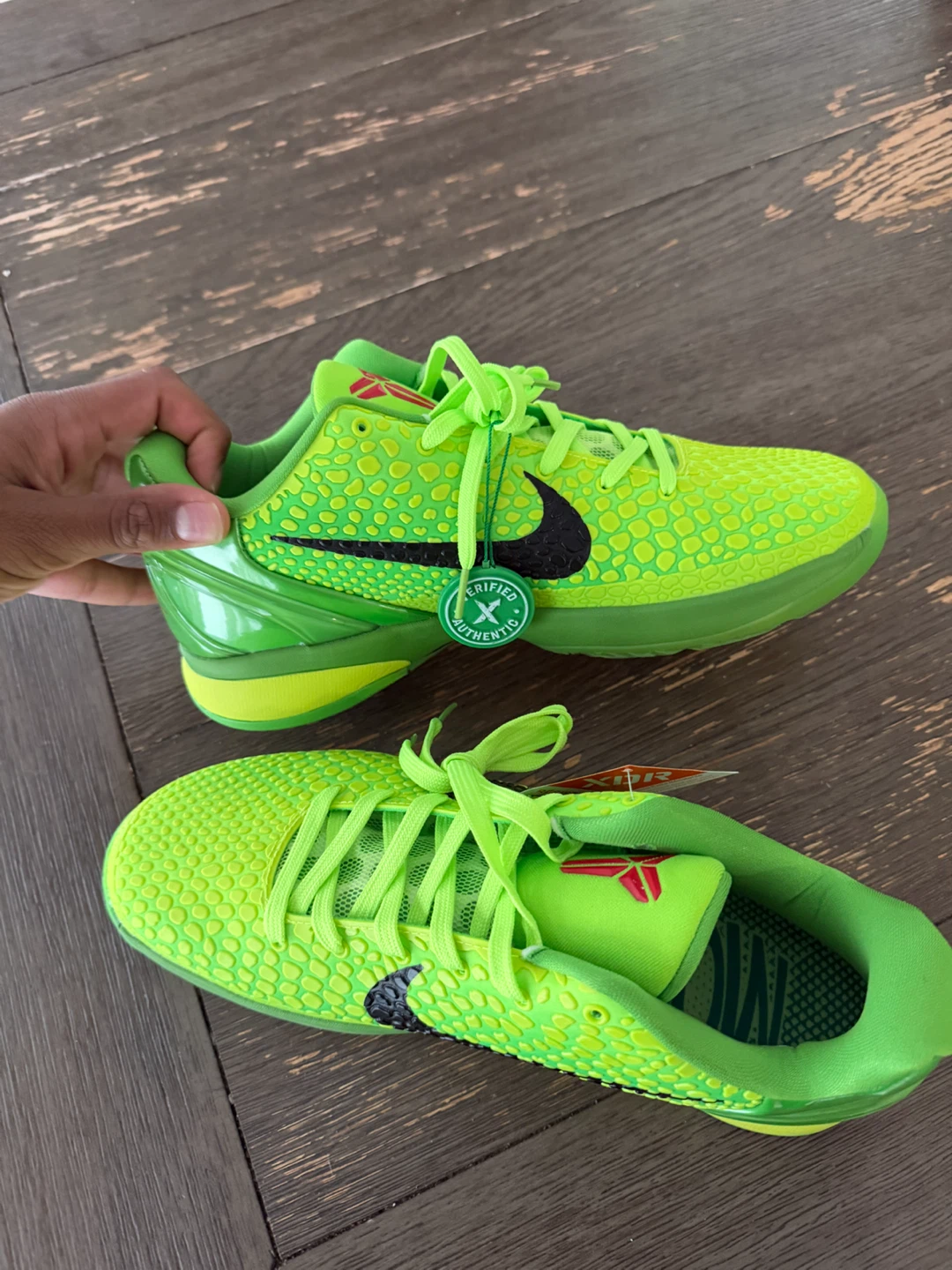 Nike Kobe 6 Protro Grinch Basketball Shoes - photo 2