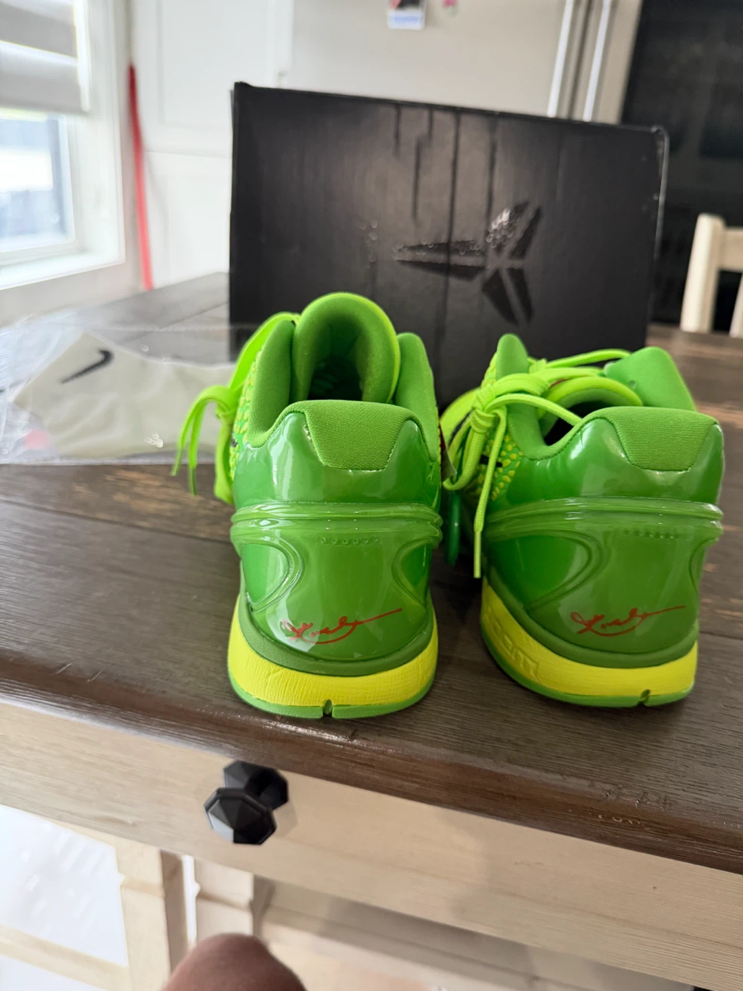 Nike Kobe 6 Protro Grinch Basketball Shoes - photo 3