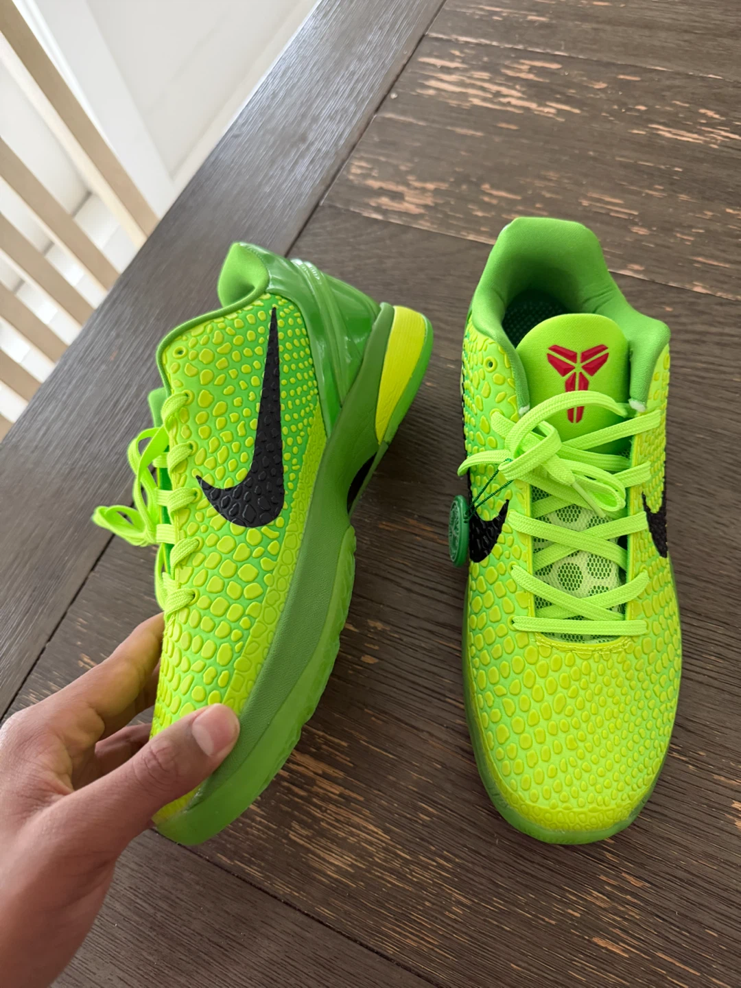 Nike Kobe 6 Protro Grinch Basketball Shoes - photo 4