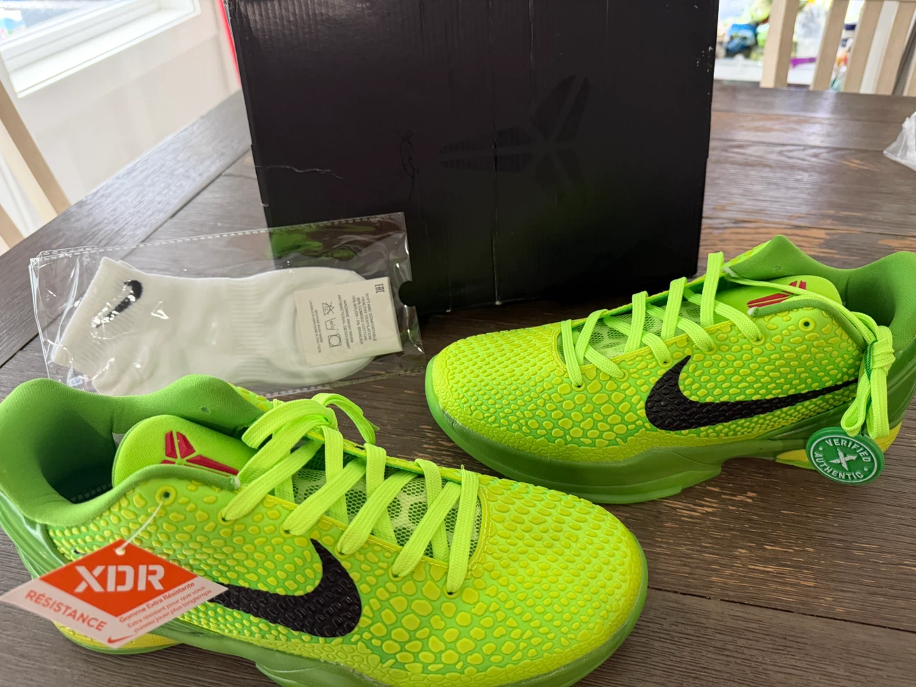 Nike Kobe 6 Protro Grinch Basketball Shoes - photo 5