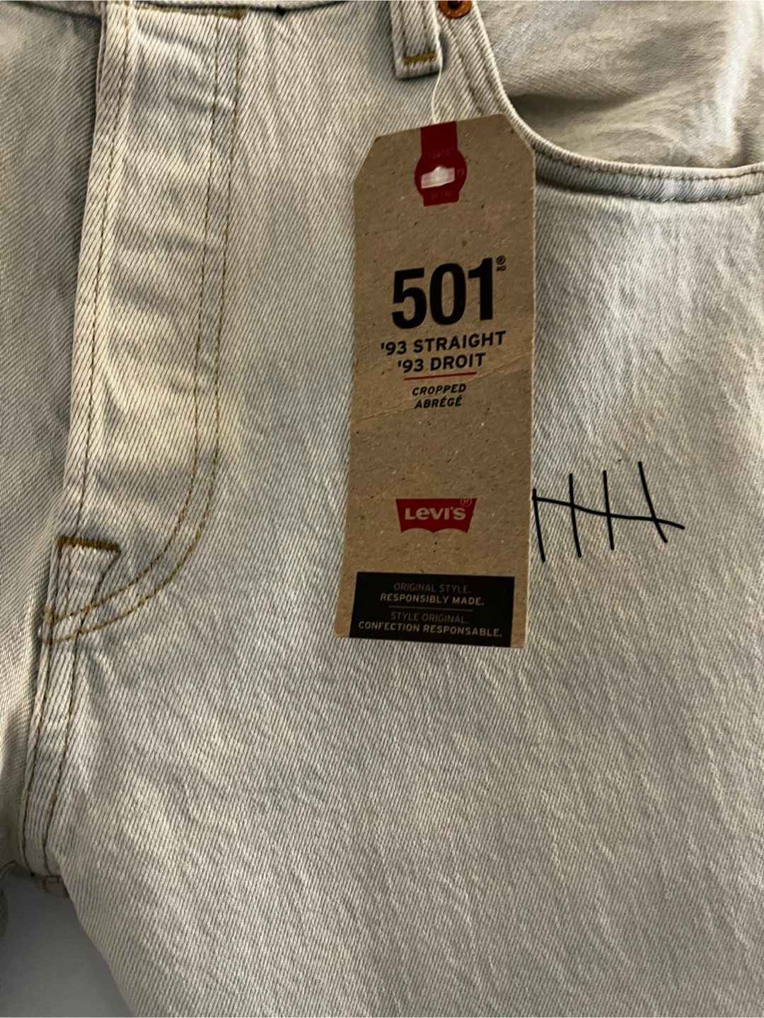 Levi's 501 '93 Straight Jeans - Size 30 - photo 4