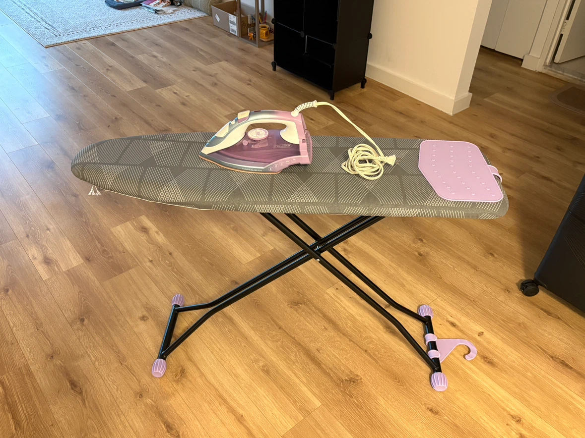 Black+Decker Mineral Glide Iron and board.
