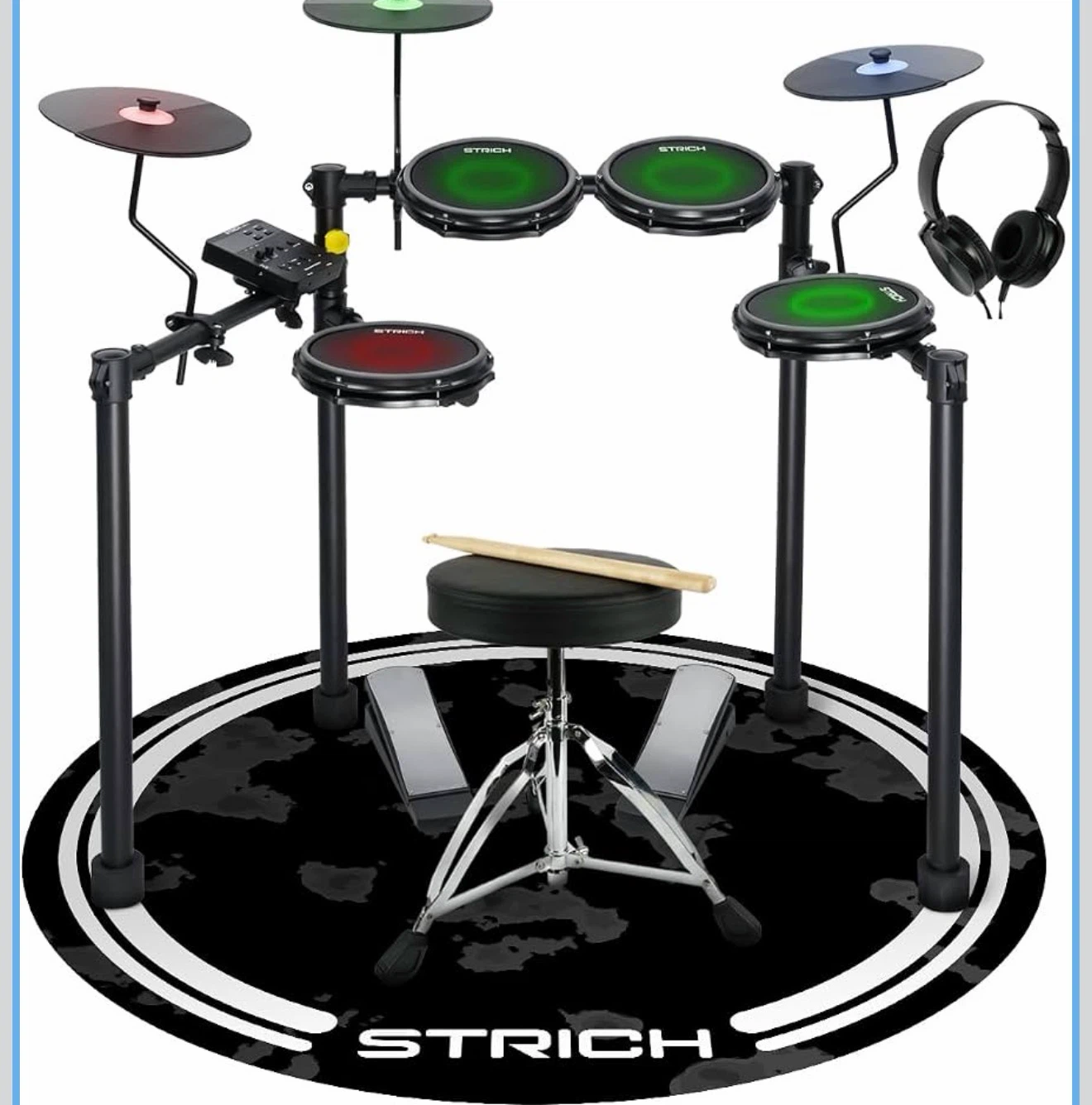 STRICH SED-T03 Electronic Drum Set with Mesh Heads - photo 2