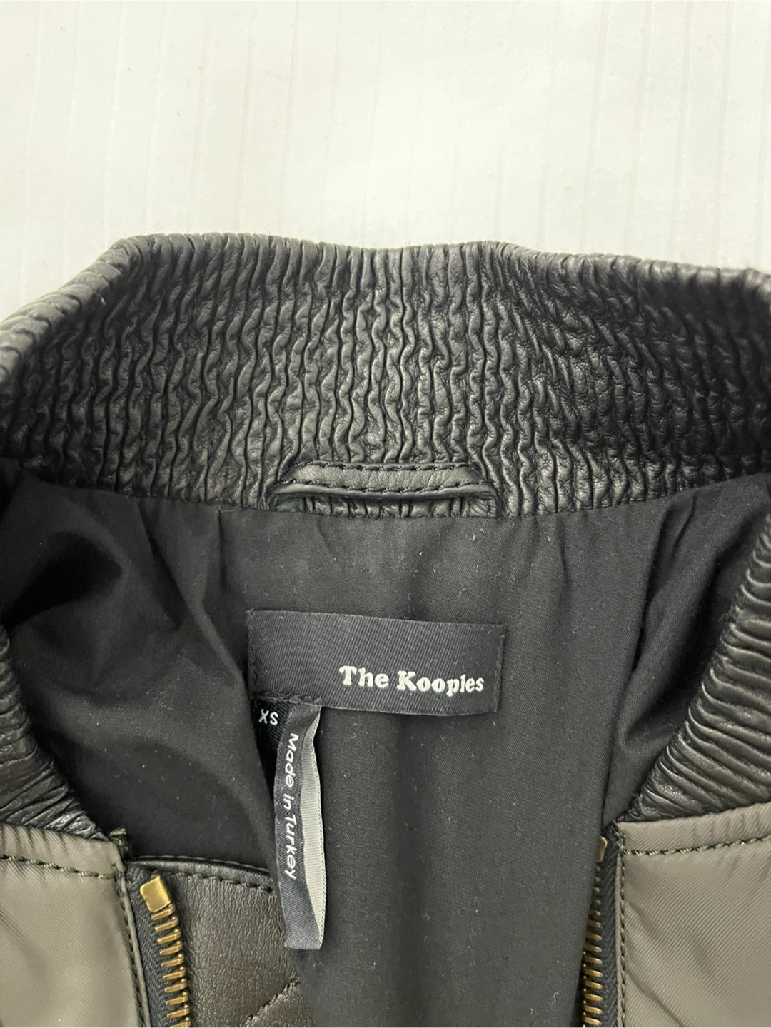 The Kooples Bomber Jacket with Leather Sleeves - photo 4