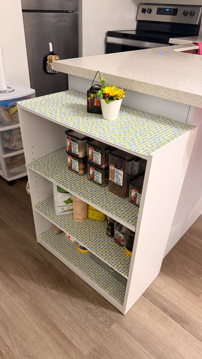 White Kitchen Island Shelf Unit - photo 2