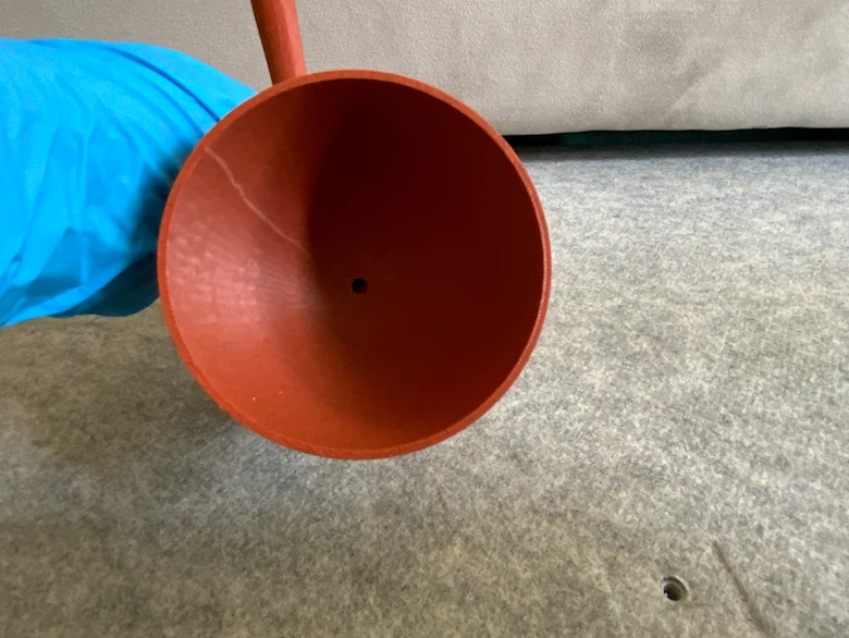 Orange 3D Printed plant pot - photo 4