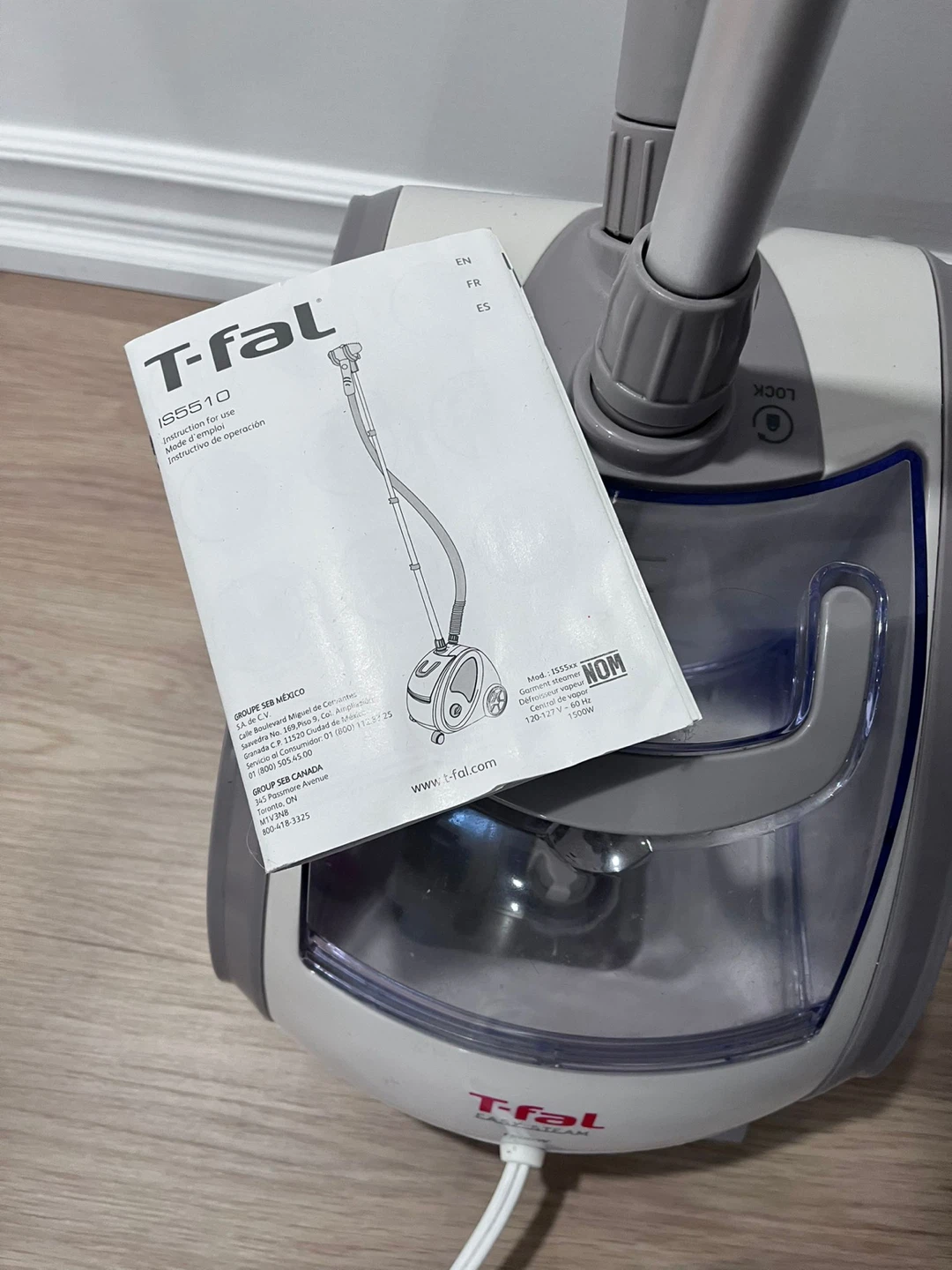 T-fal Easy Steam 1500W Garment Steamer