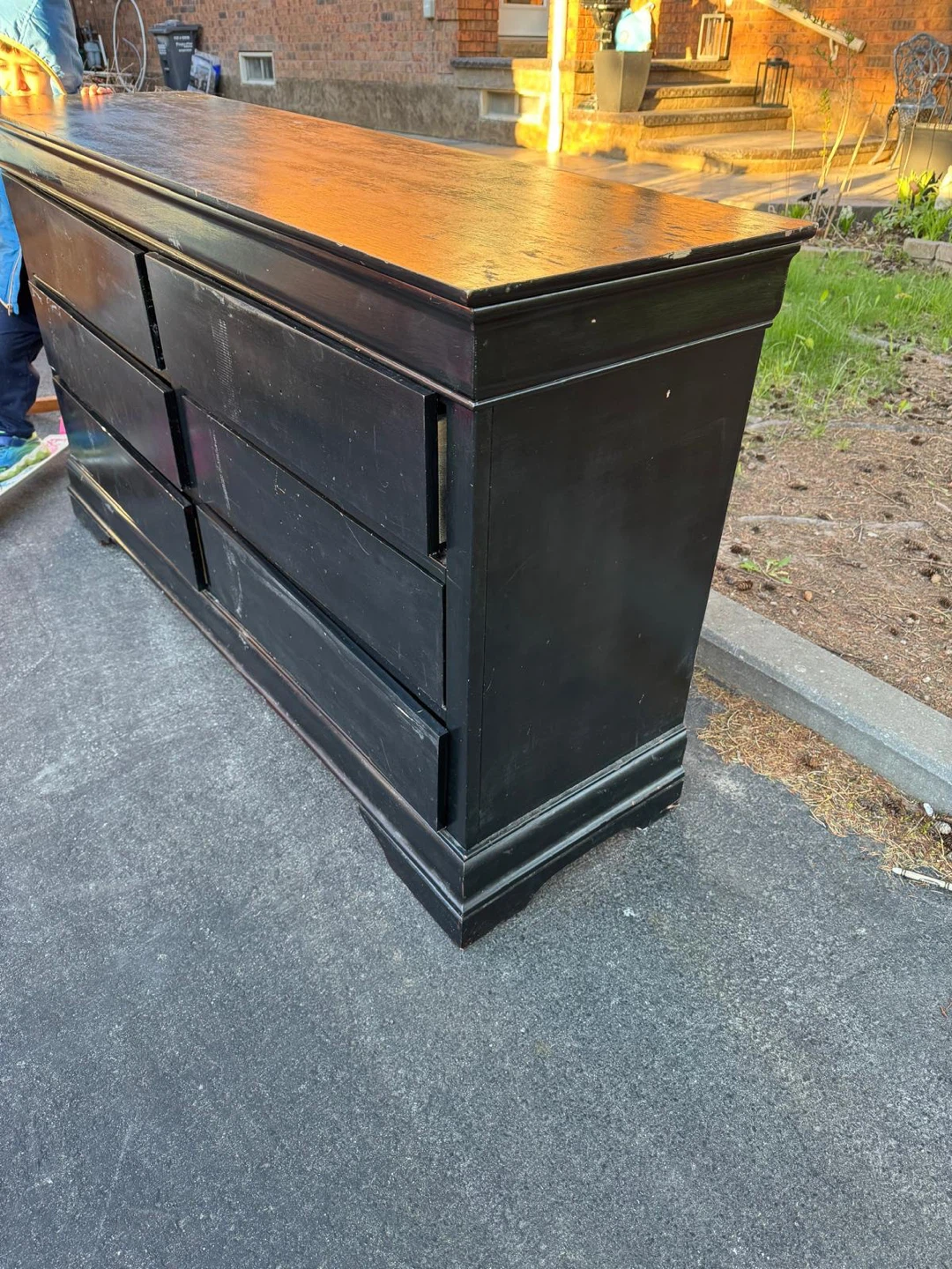 Black Dresser with 6 Drawers - photo 2