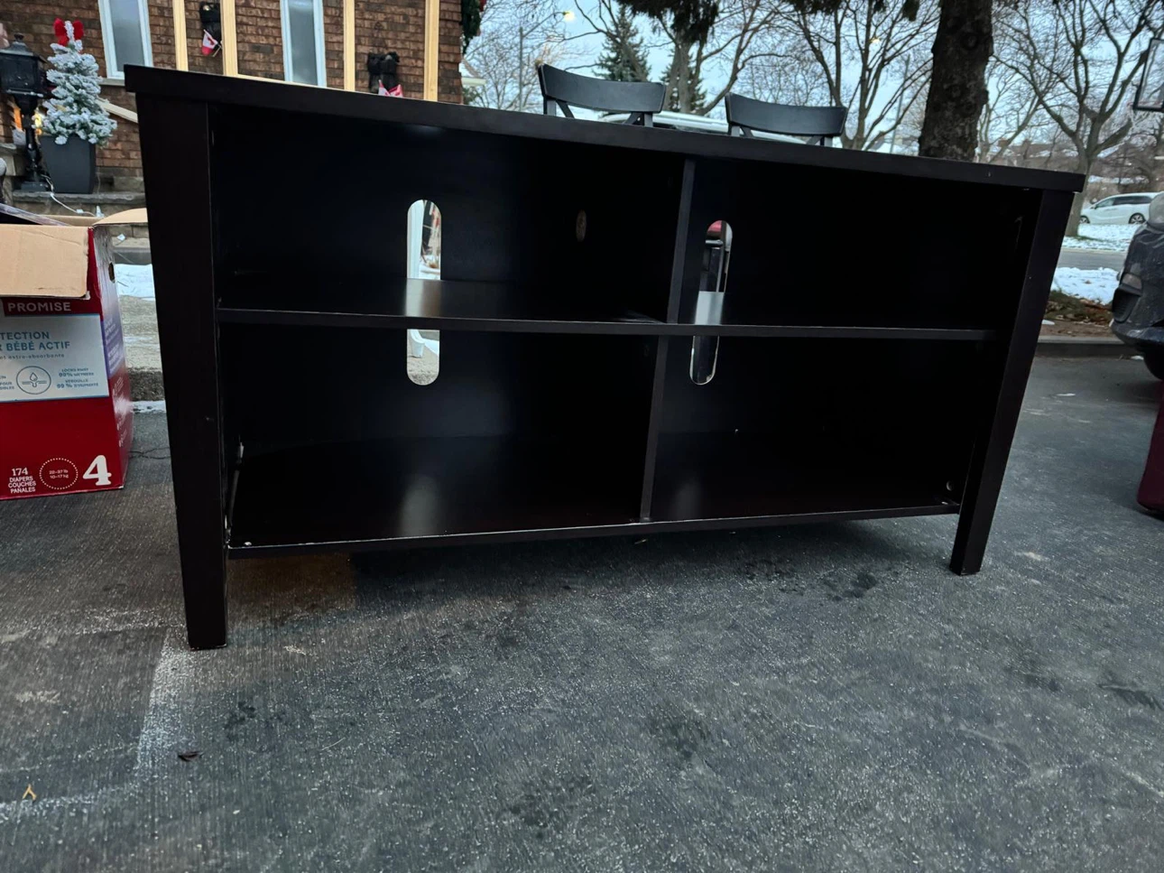 Dark Brown Media Console - photo 2