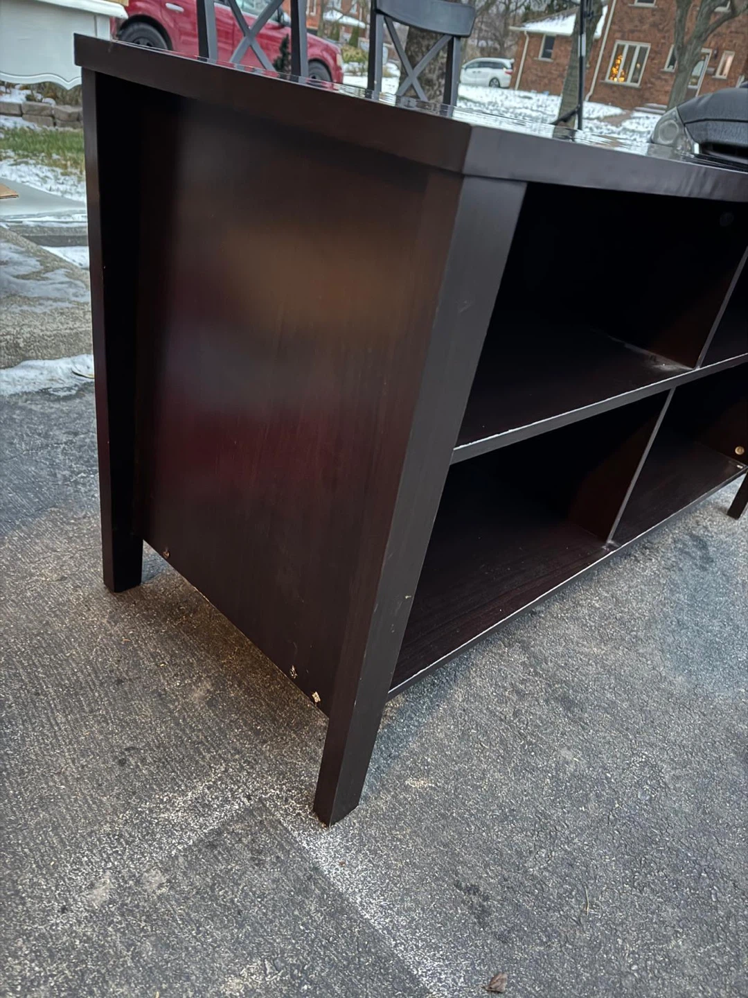 Dark Brown Media Console - photo 3