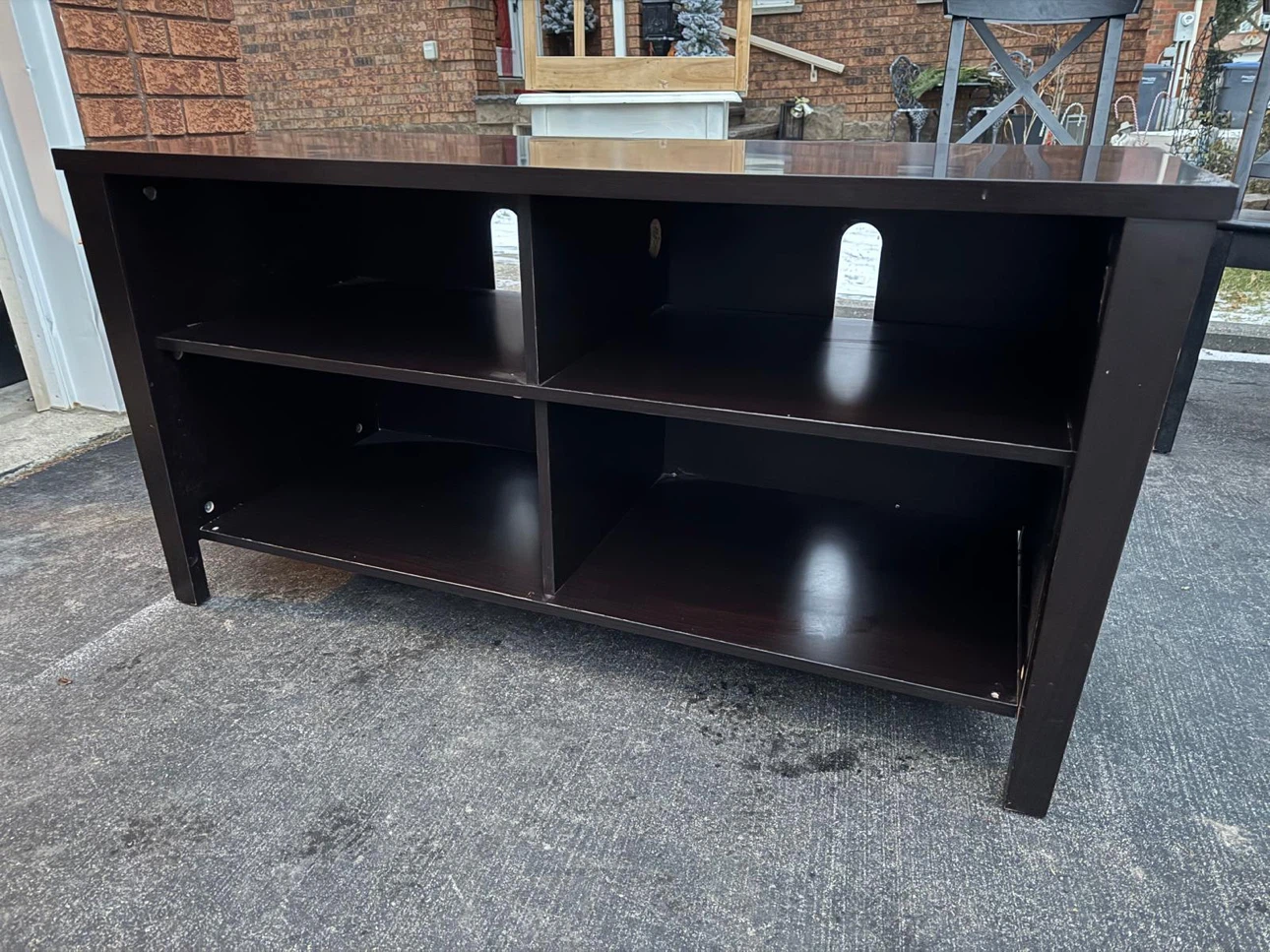 Dark Brown Media Console - photo 4