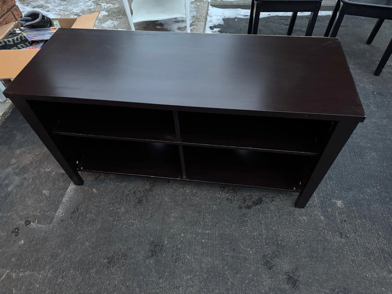 Dark Brown Media Console - photo 5