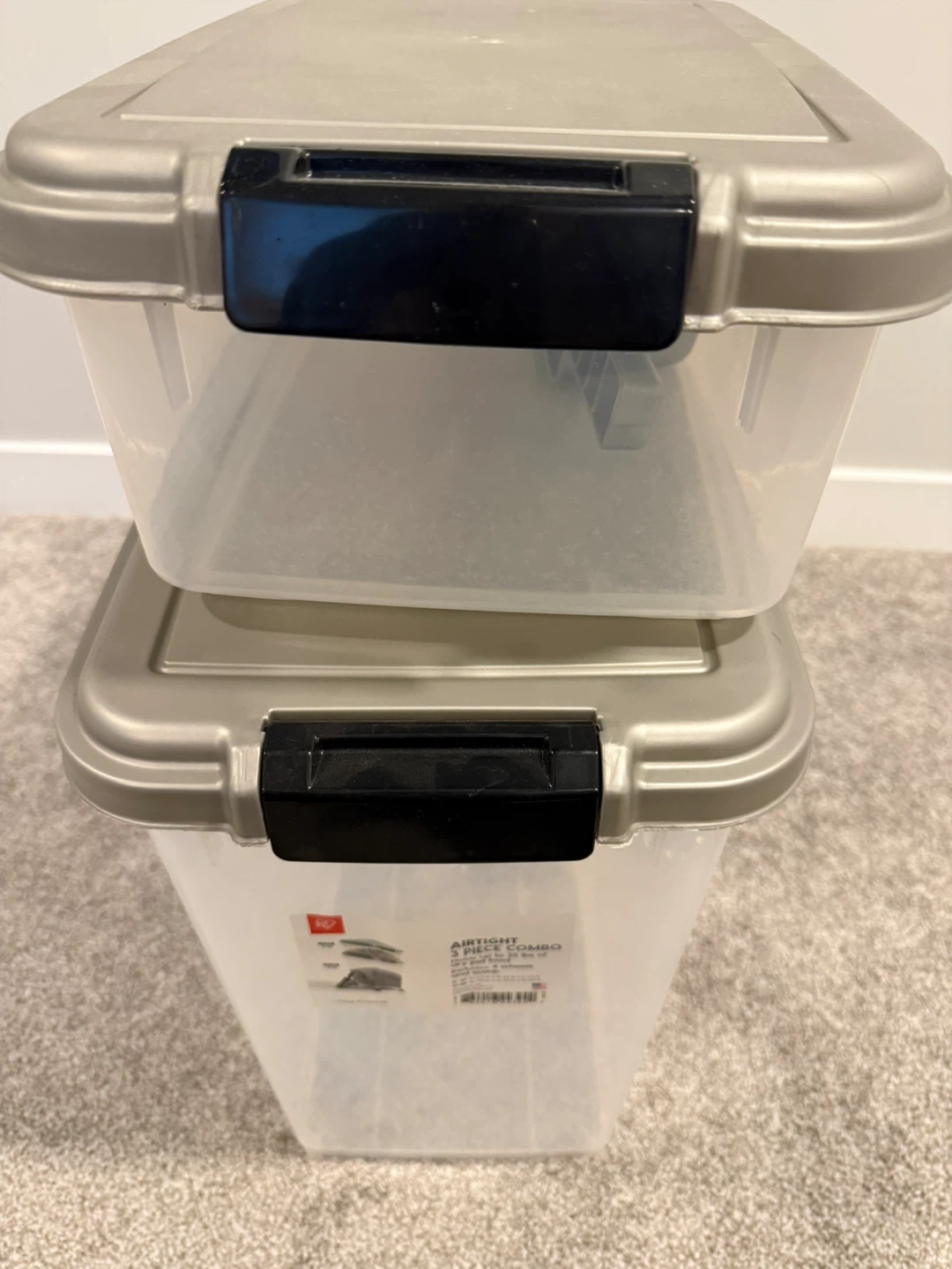 IRIS Airtight Pet Food Container 3 Piece Combo - photo 2
