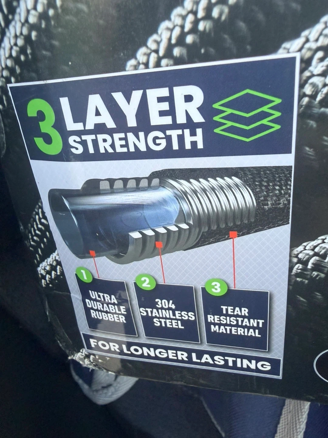 HYDROSTEEL Heavy Duty Steel Garden Hose - 100 FT - photo 2