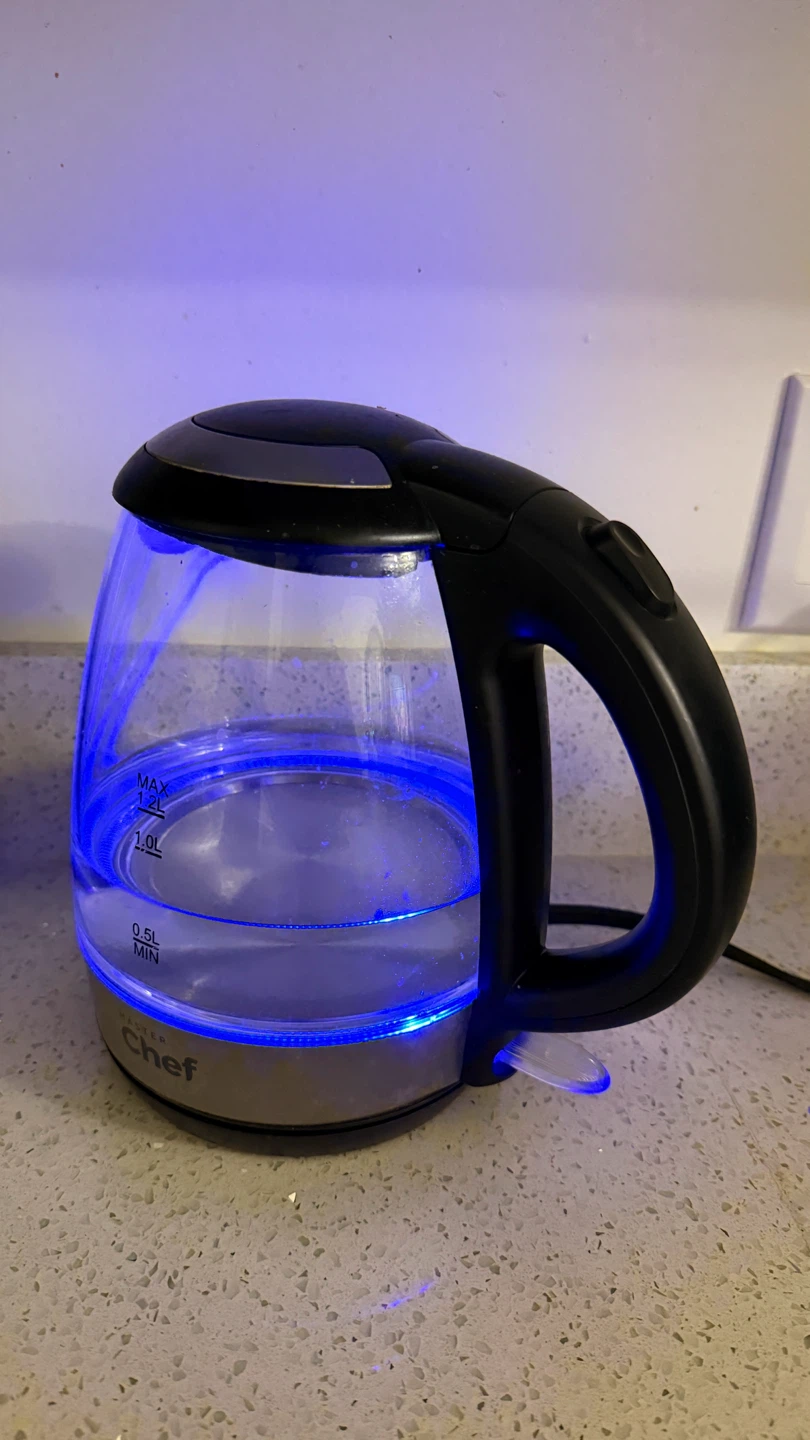 Glass Electric Kettle with blue light