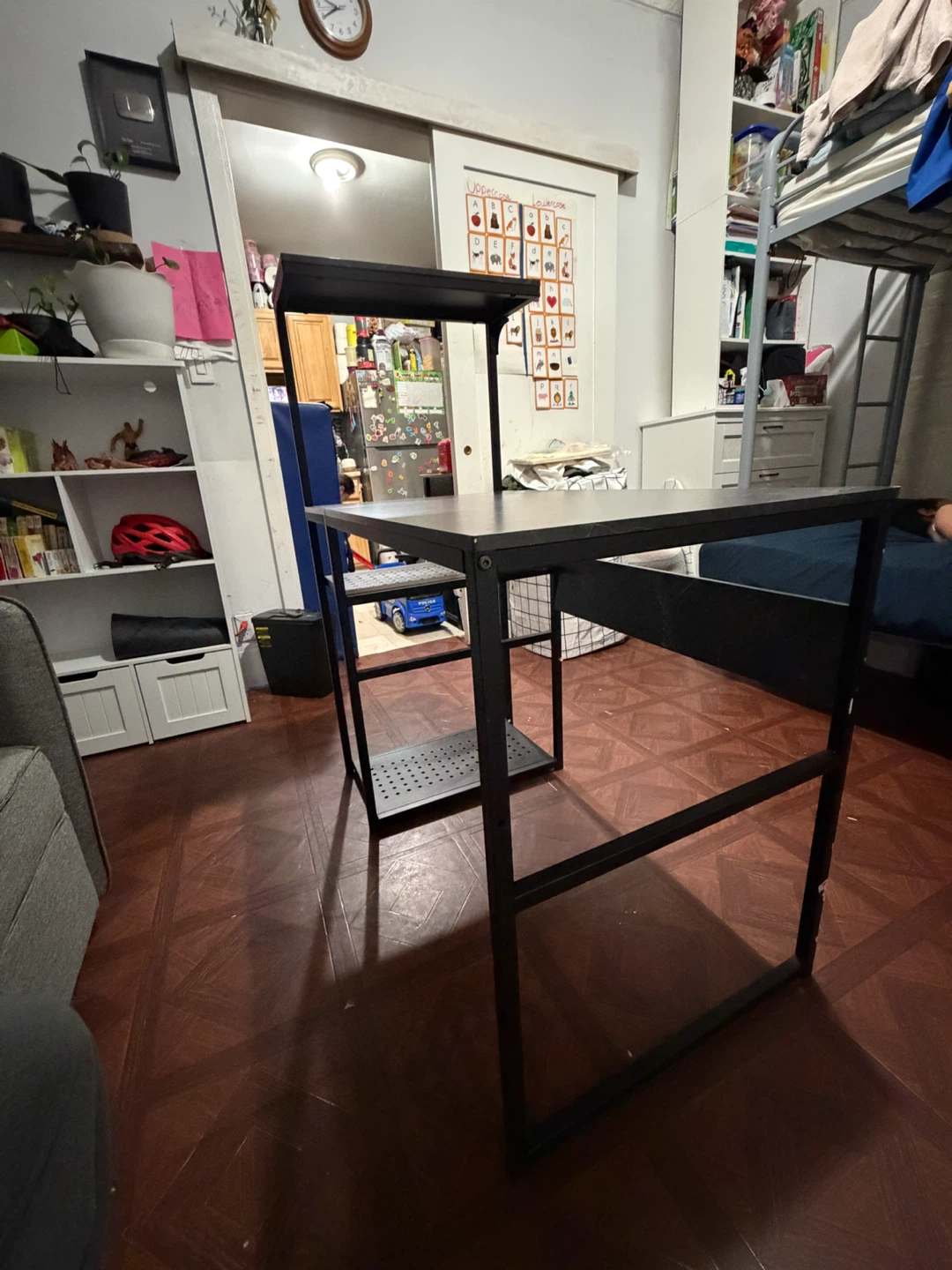 Modern Study Desk with Shelving