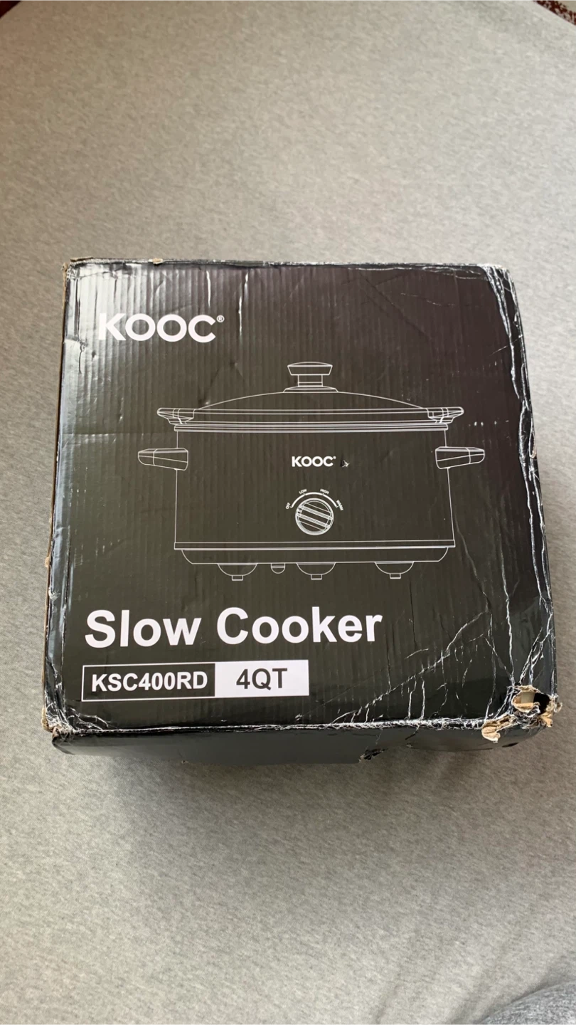KOOC 4QT Red Slow Cooker + 5 liners - Brand New In Box - photo 2