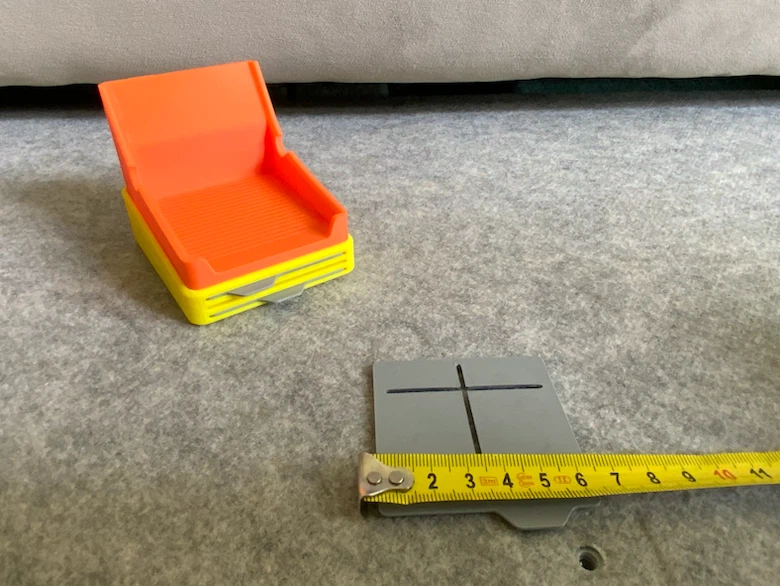 3D Printed Orange and Yellow Card Holder - photo 3