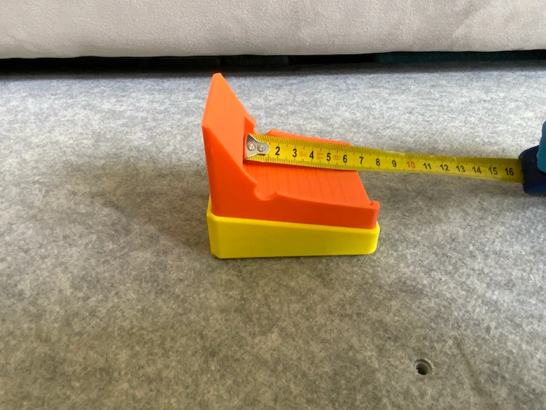 3D Printed Orange and Yellow Card Holder - photo 5