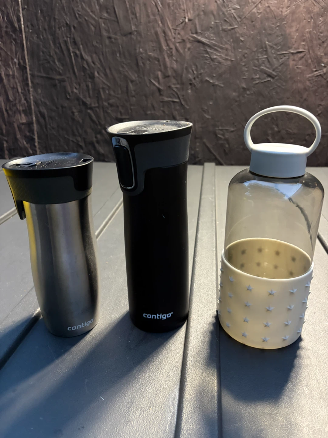 Contigo Travel Mugs and water bottle