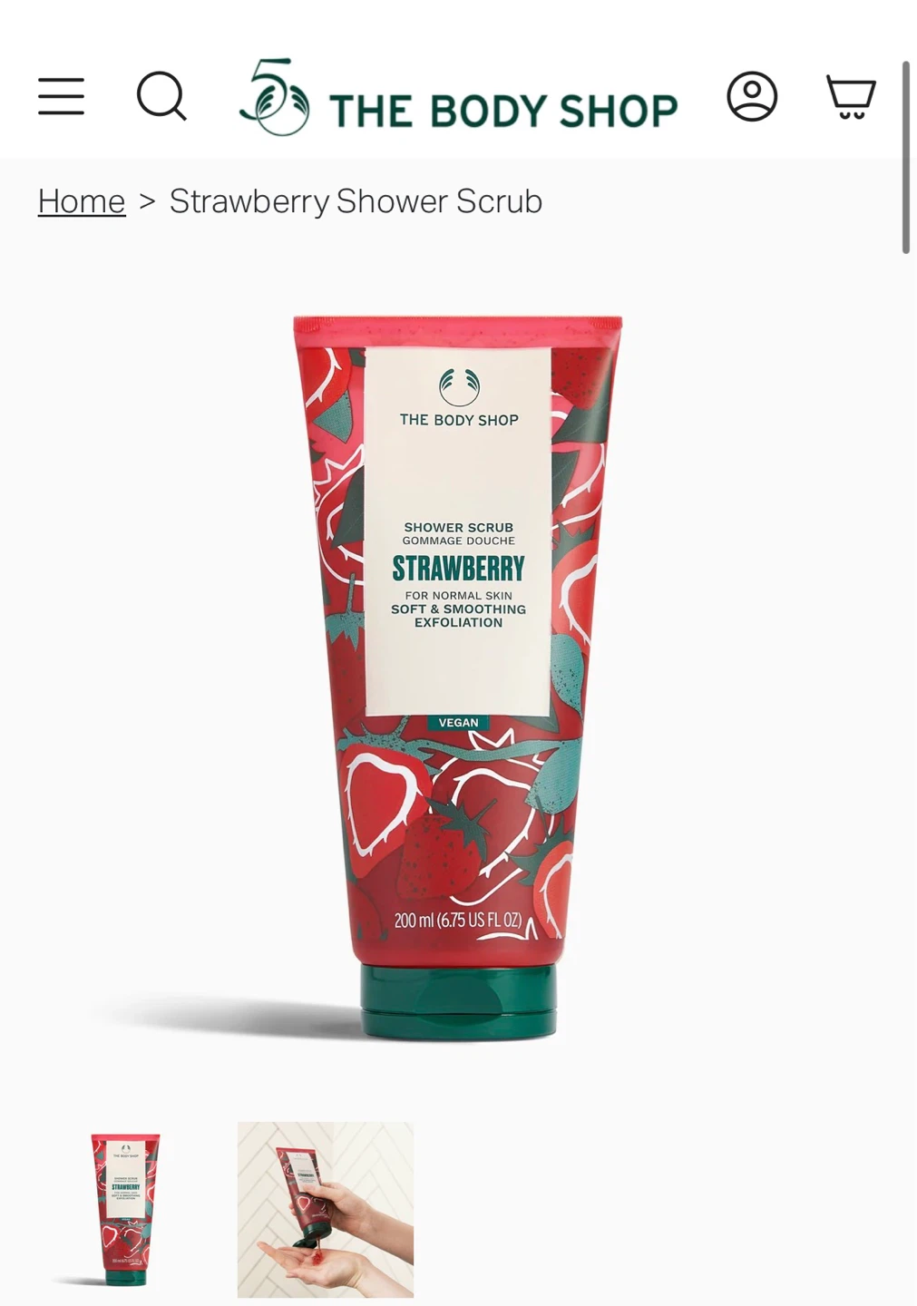 (New) Shower Scrub 200ml (retail $25)