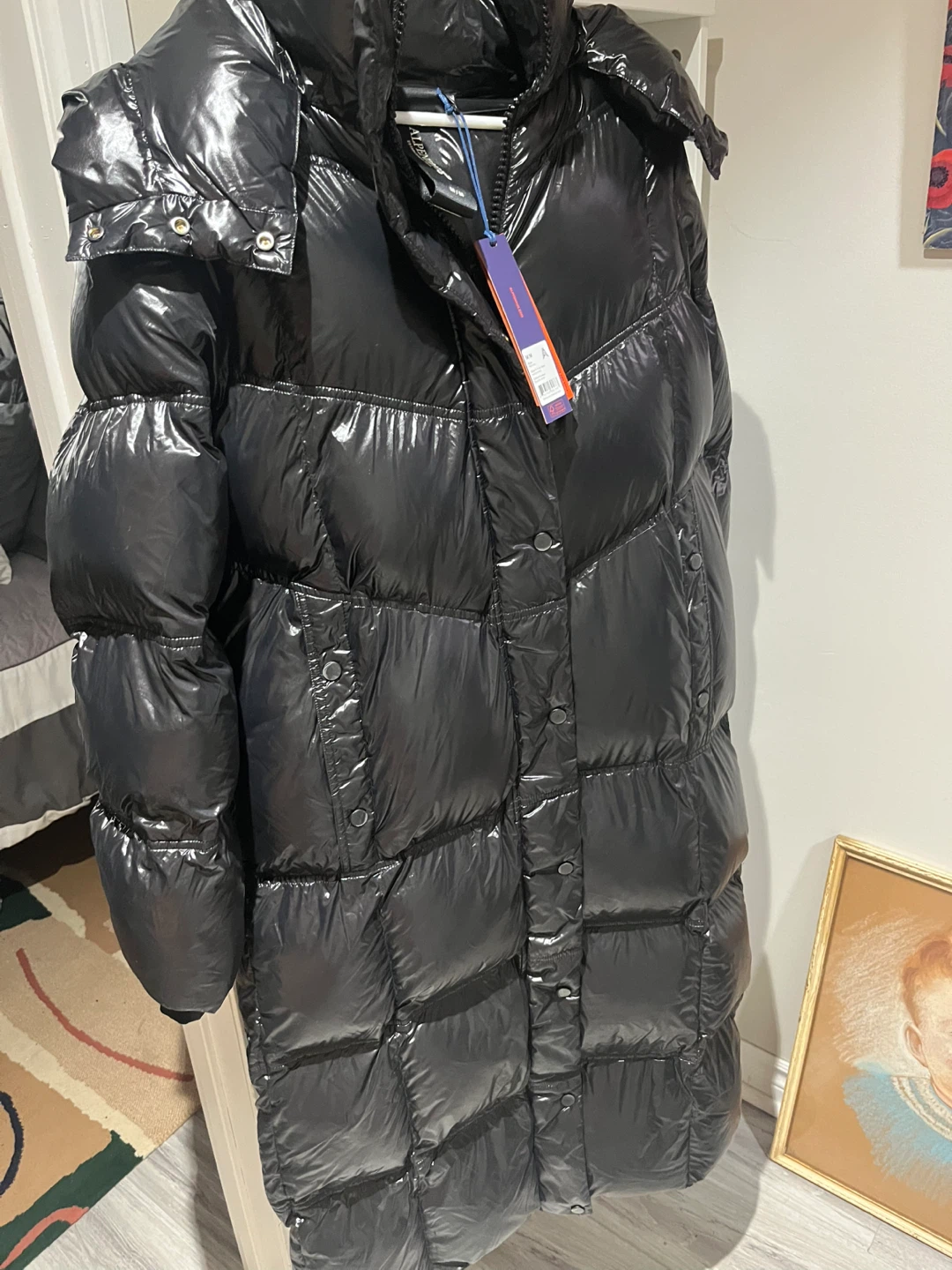 Alpinetek Black Glossy Long Puffer Coat - photo 2